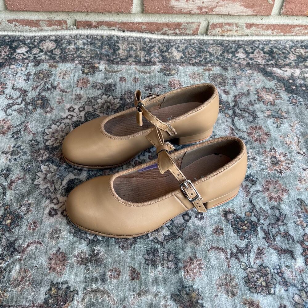 Bloch Merry Jane Tap Shoes Tan Mary Jane Dance S0352 Little Kids Size 11.5 M